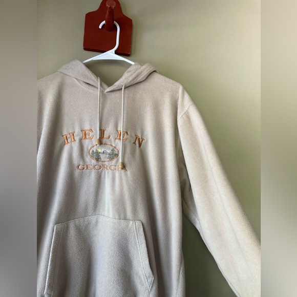 Vintage Basi Helen Georgia Hooded Pullover Sweatshirt M - Picture 3 of 7